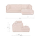 Mischa Sectional Moes Home Collection Mhc Oa 1116 34 L 0 7
