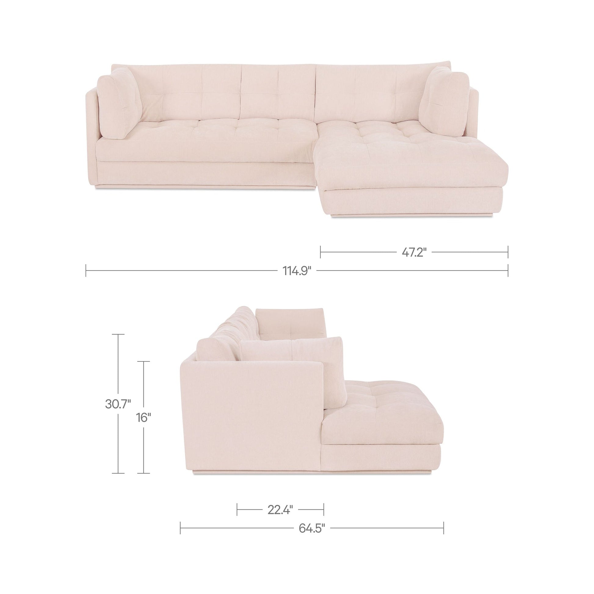 Mischa Sectional Moes Home Collection Mhc Oa 1116 34 L 0 7