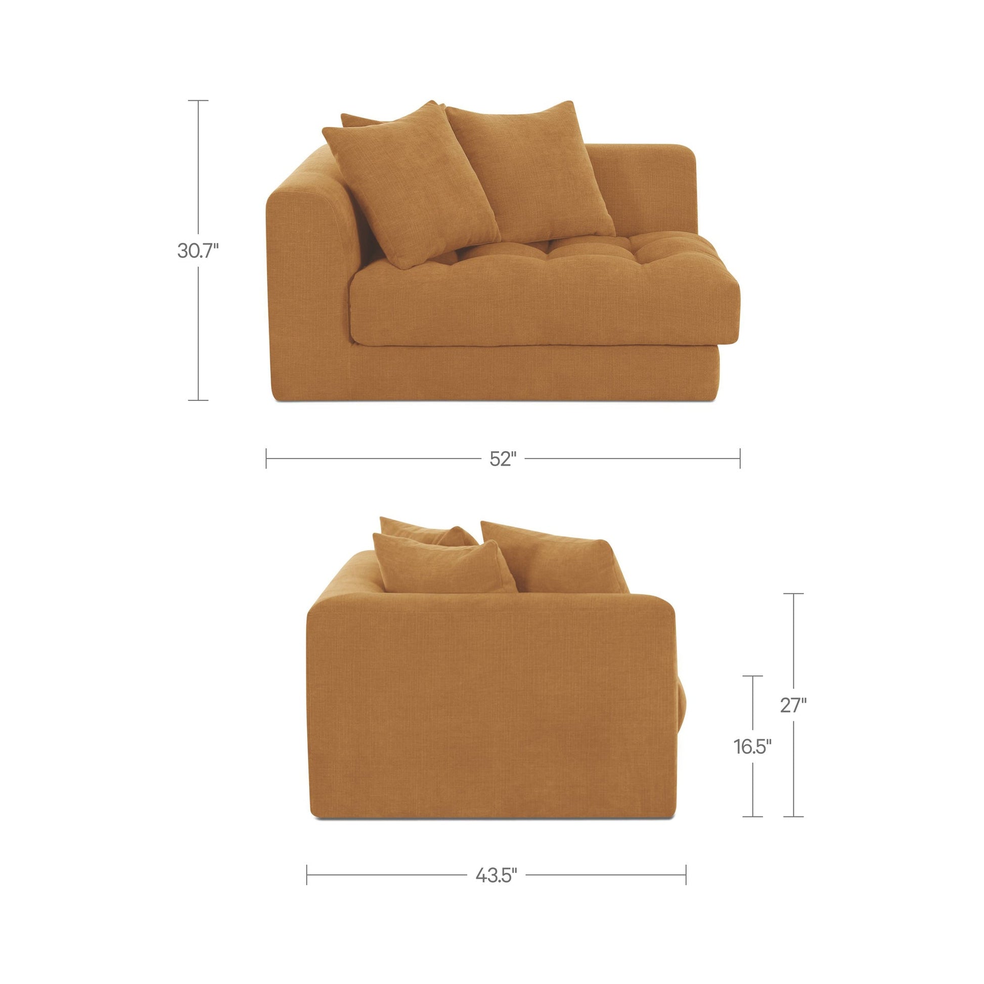Davie Arm Facing Chair Moes Home Collection Mhc Oa 1123 09 5