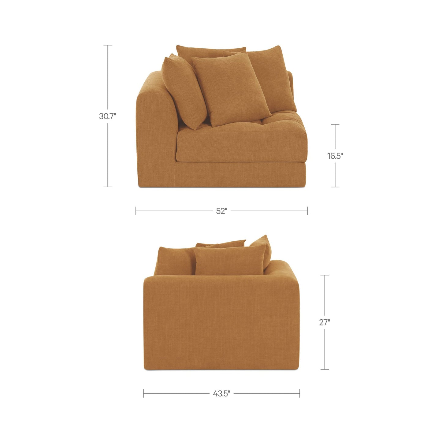Davie Arm Facing Chair Moes Home Collection Mhc Oa 1123 09 7