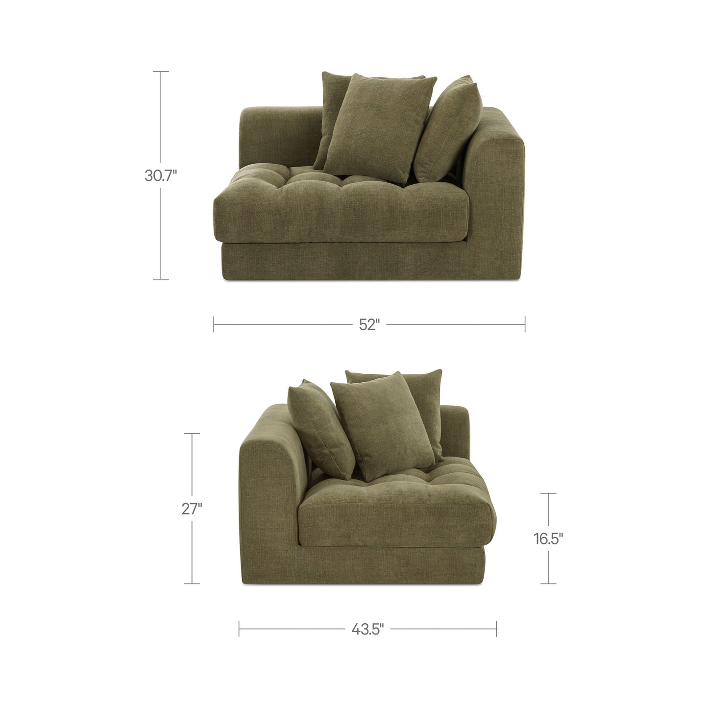 Davie Arm Facing Chair Moes Home Collection Mhc Oa 1123 09 8