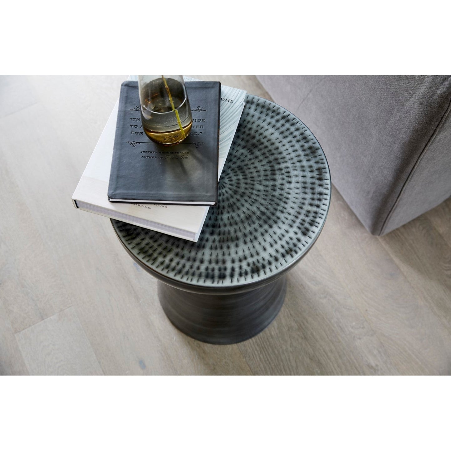 Arthur Accent Table Antique Zinc 1