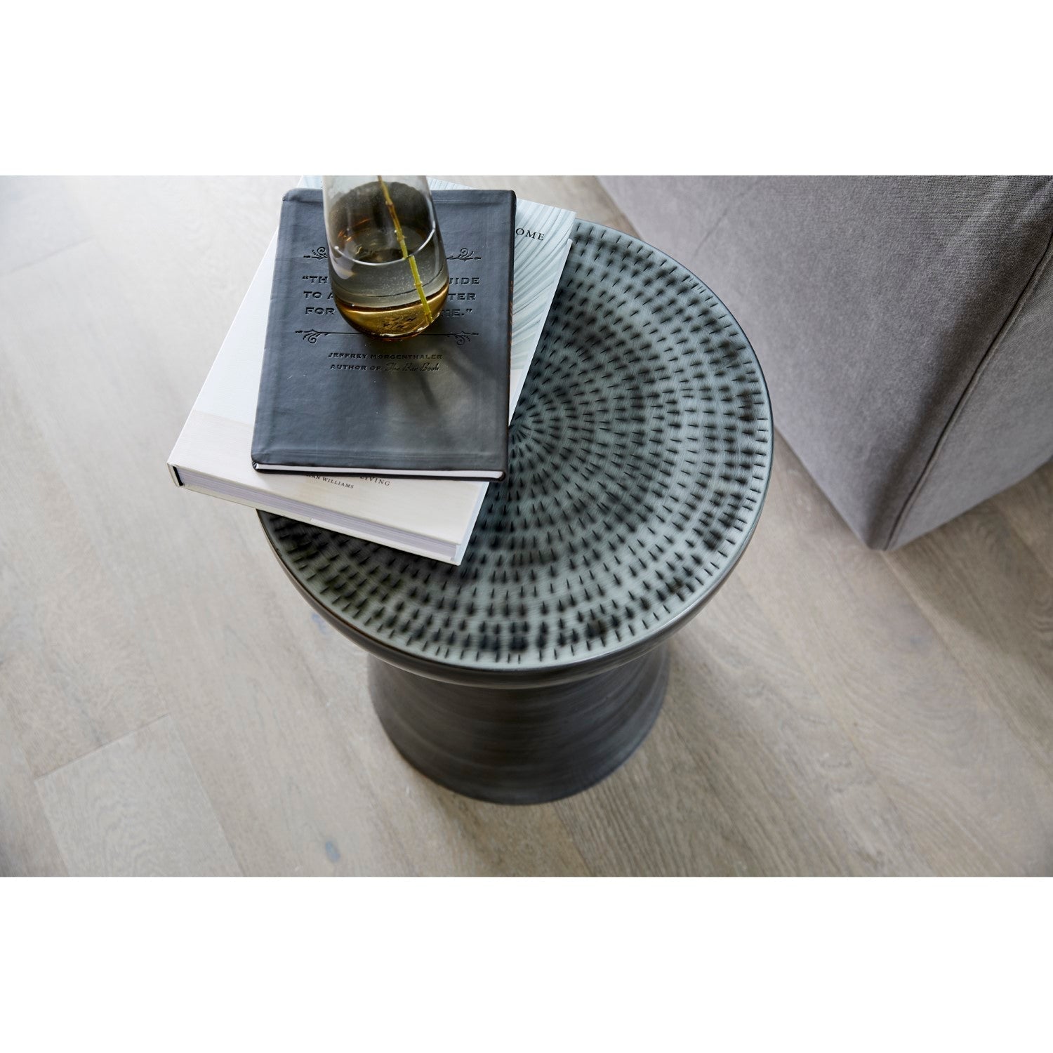 Arthur Accent Table Antique Zinc 1