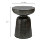 Arthur Accent Table Antique Zinc 13