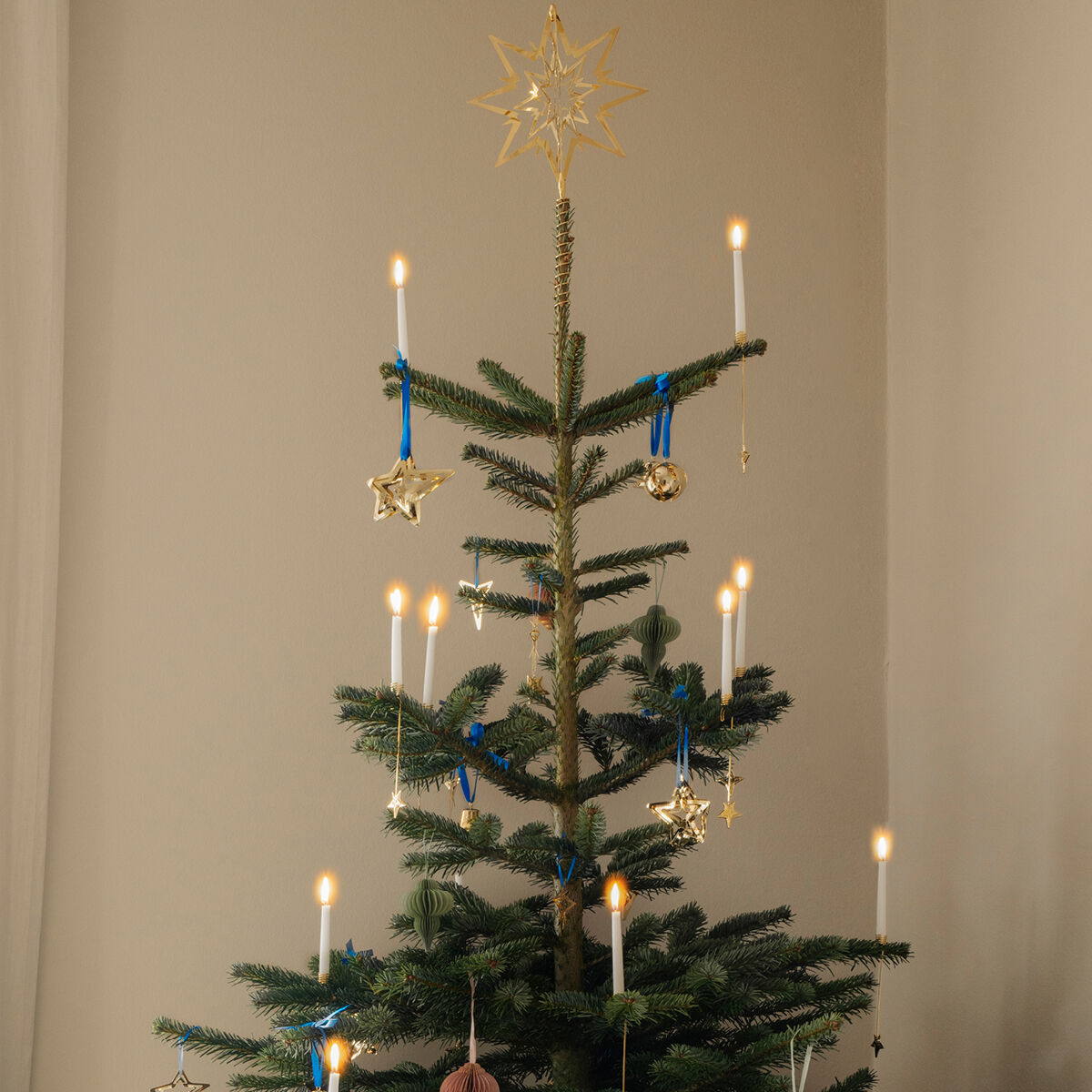 candle holder five point star palladium 2