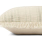 Ivory/Sage Throw Pillow Cover w/ Down Fill  - Open Box 2
