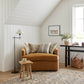 Ivory/Sage Throw Pillow Cover w/ Down Fill  - Open Box 4