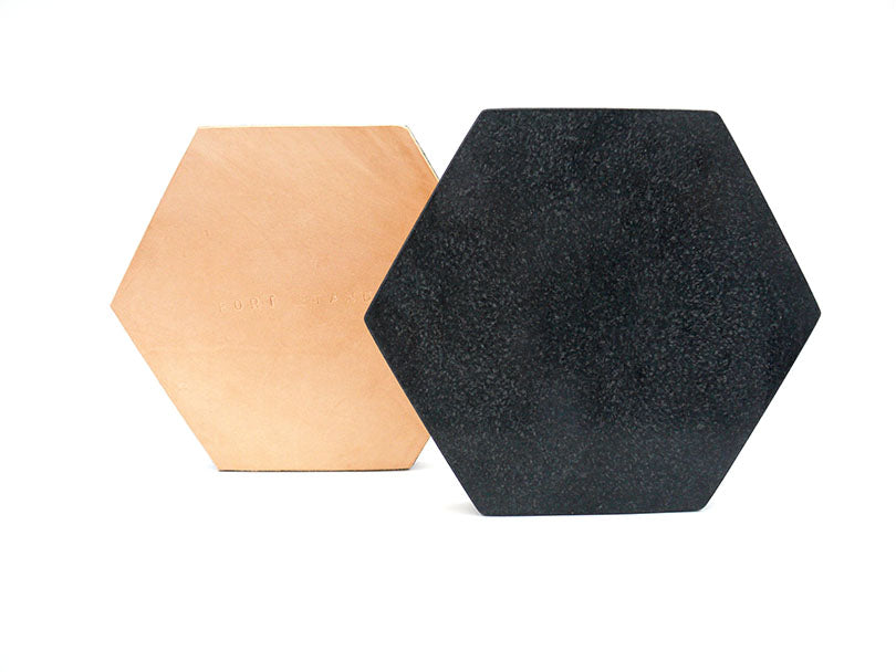 Black Granite Trivet in Various Shapes design by Fort Standard