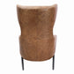Amos Leather Accent Chair Open Road Brown Leather 4