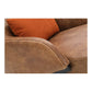 Amos Leather Accent Chair Open Road Brown Leather 6