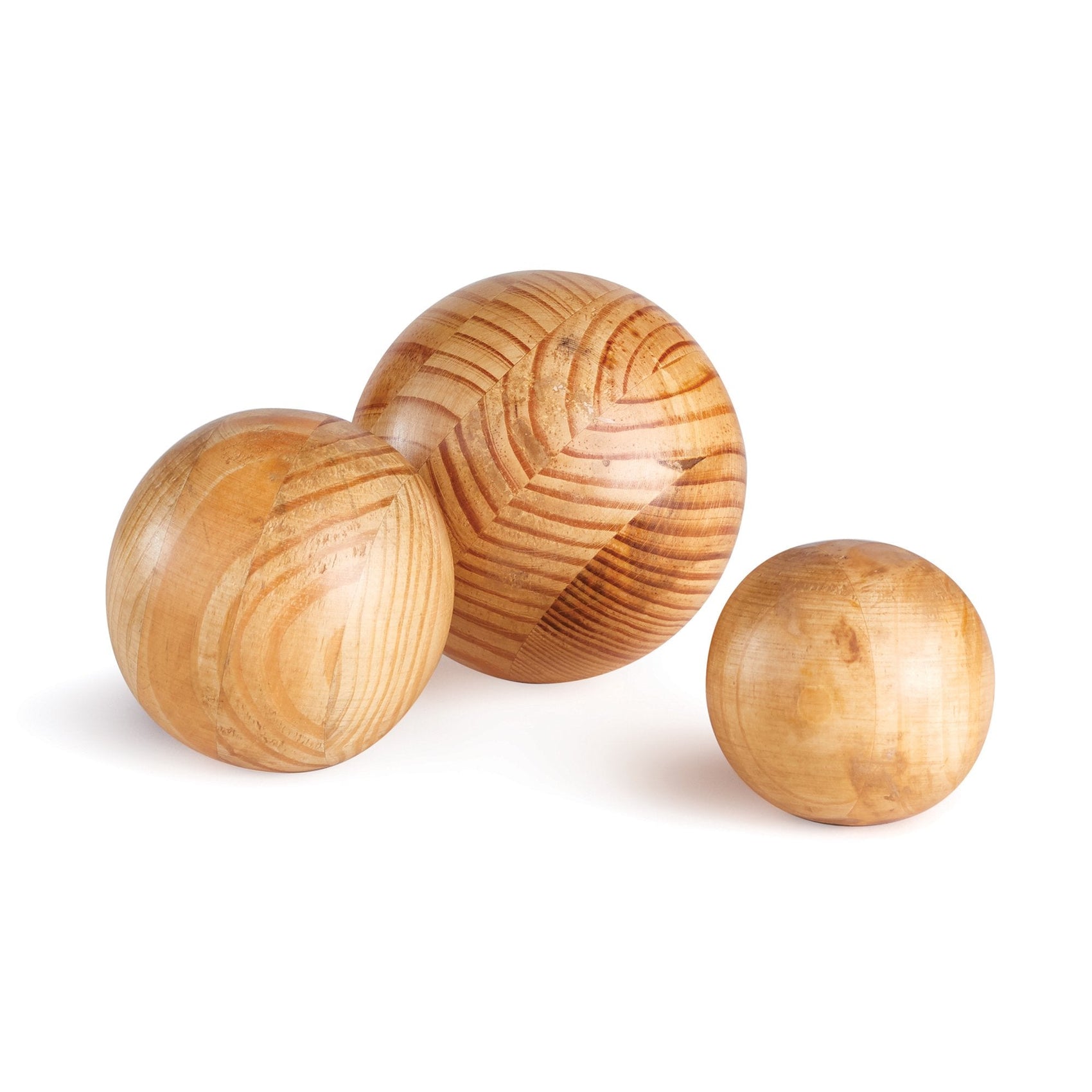 Vail Wood Orbs Set of 3 design by shopbarclaybutera