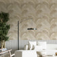 Synergy Felce Tonale Wallpaper in Bronze Brown