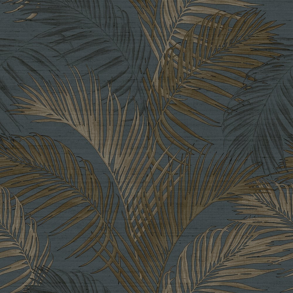 Sample Synergy Felce Tonale Wallpaper in Blue