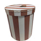 Small Round Storage Box in Stripe