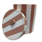 Small Round Storage Box in Stripe