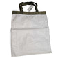 White Bag with Velvet Handle