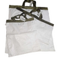 White Bag with Velvet Handle