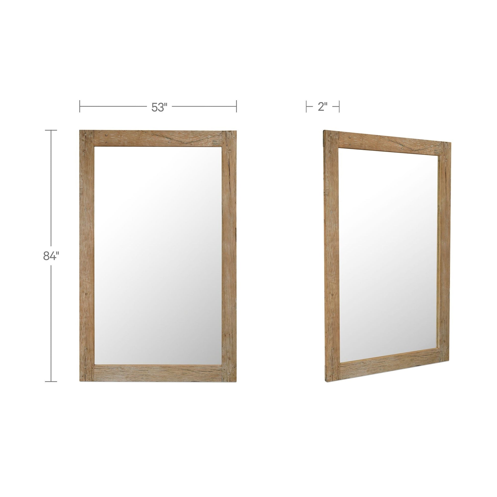 Orchard Reclaimed Wood Floor Mirror Moes Home Collection Mhc Pz 1027 24 2
