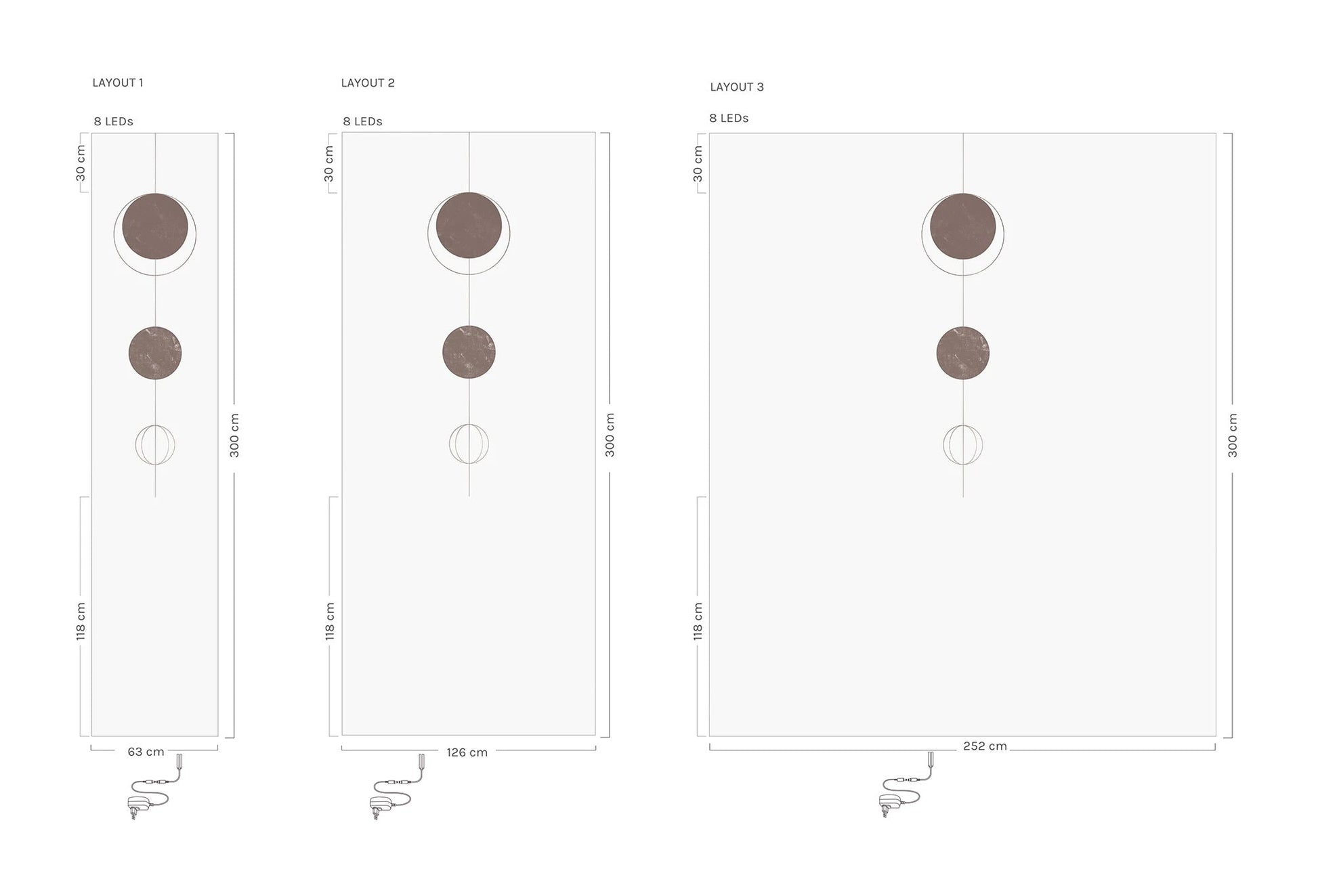 Photon LED Wallpaper in Various Colors by Meystyle
