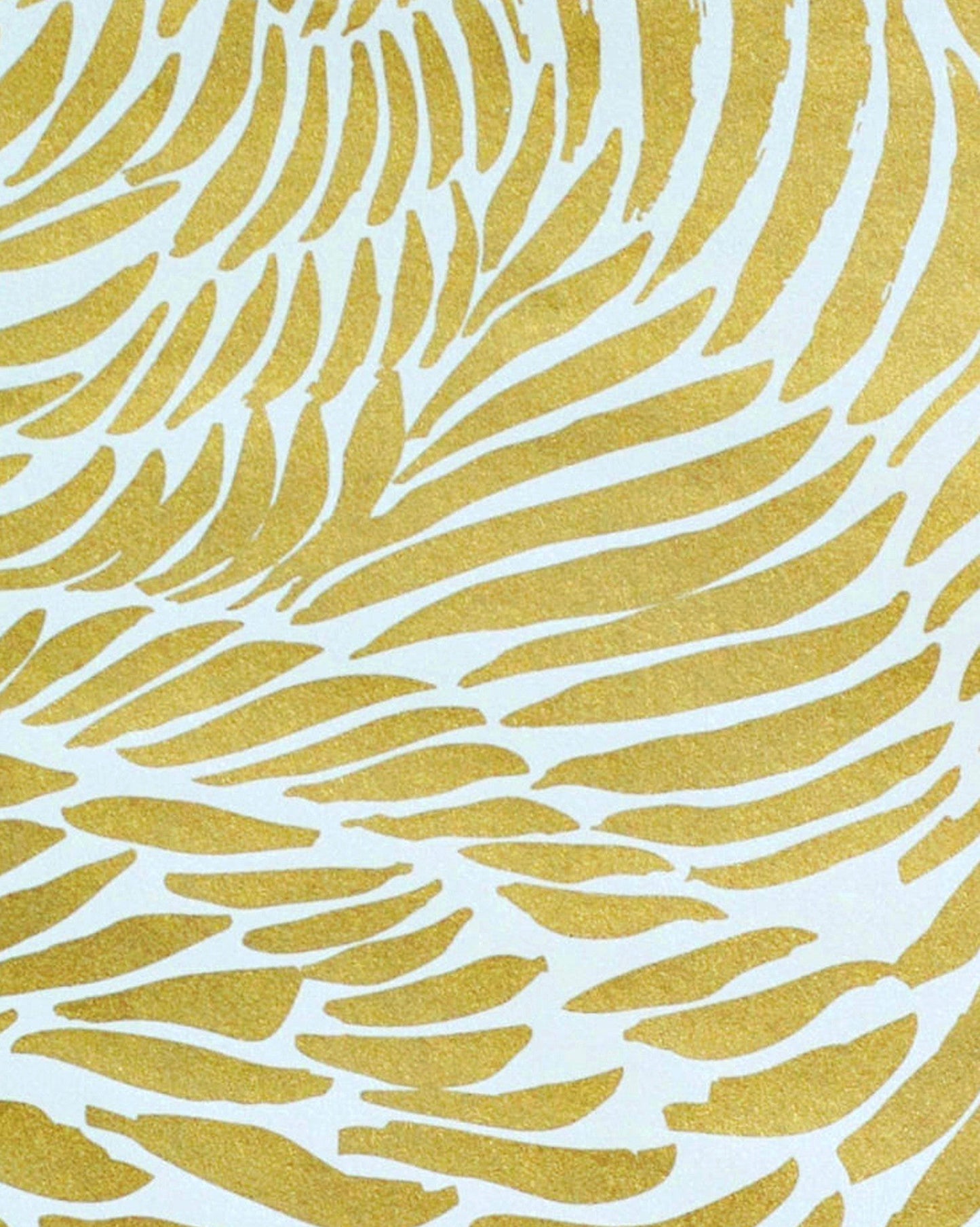 sample plume wallpaper in rich gold design by jill malek 1