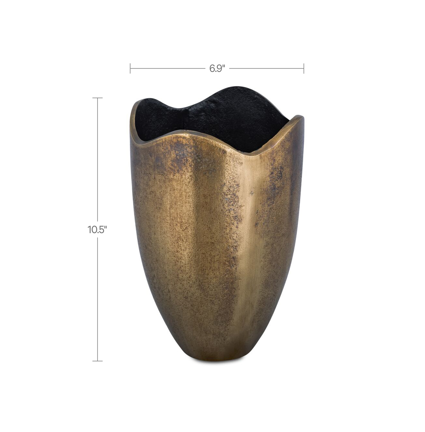 Athena Cast Aluminum Vase Moes Home Collection Mhc Qk 1037 51 3