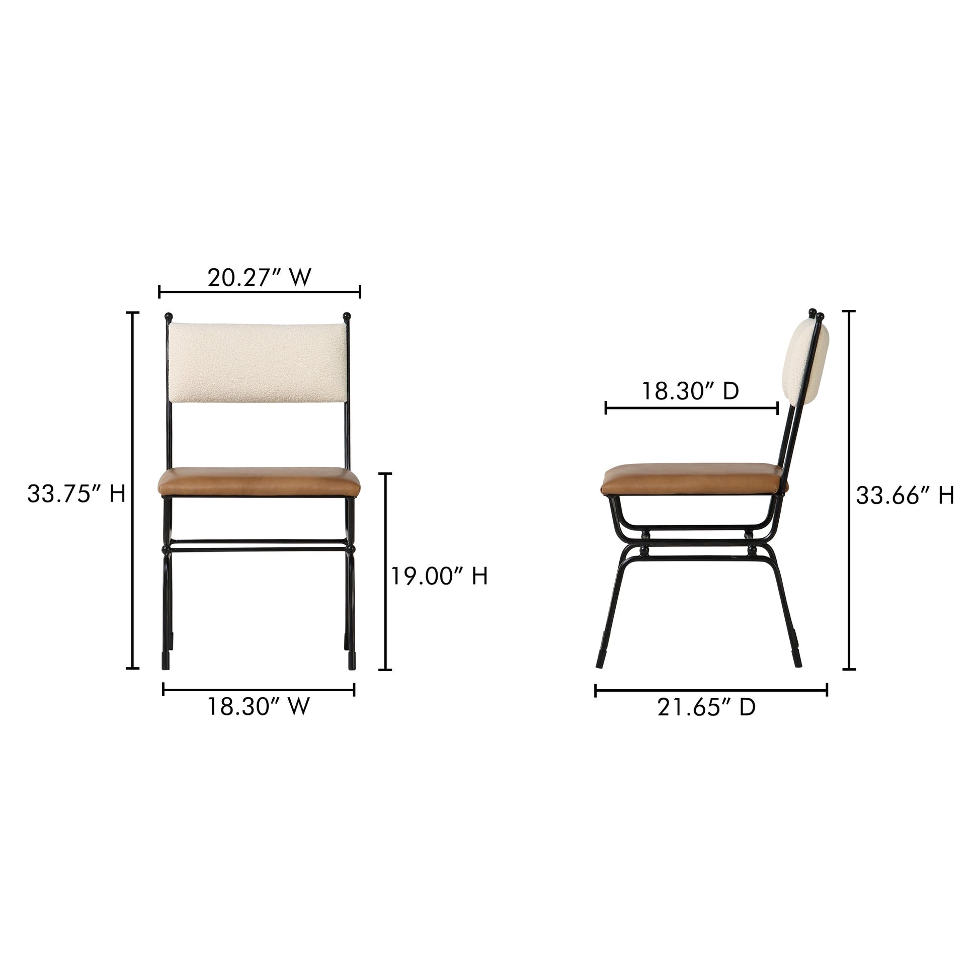 Posta Dining Chair Moes Home Collection Mhc Qn 1034 34 4