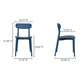 Kent Outdoor Dining Chair Set Of 2 Moes Home Collection Mhc Qx 1017 02 20