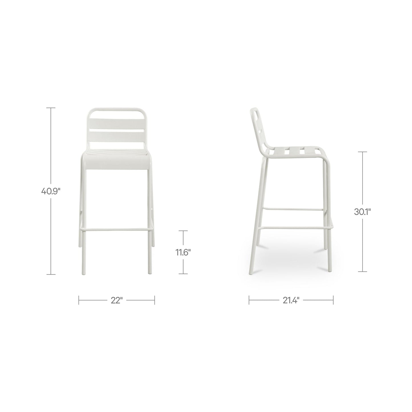 Kade Outdoor Bar Stool Set Of 2 Moes Home Collection Mhc Qx 1022 16 4