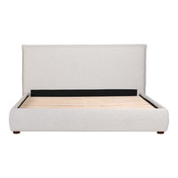 Luzon Queen Bed Light Grey 1