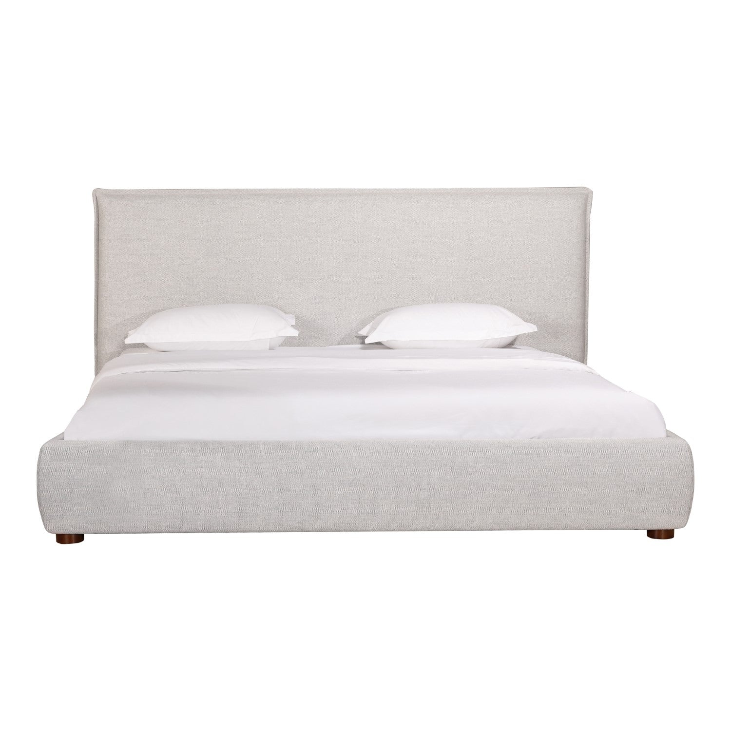 Luzon Queen Bed Light Grey 2