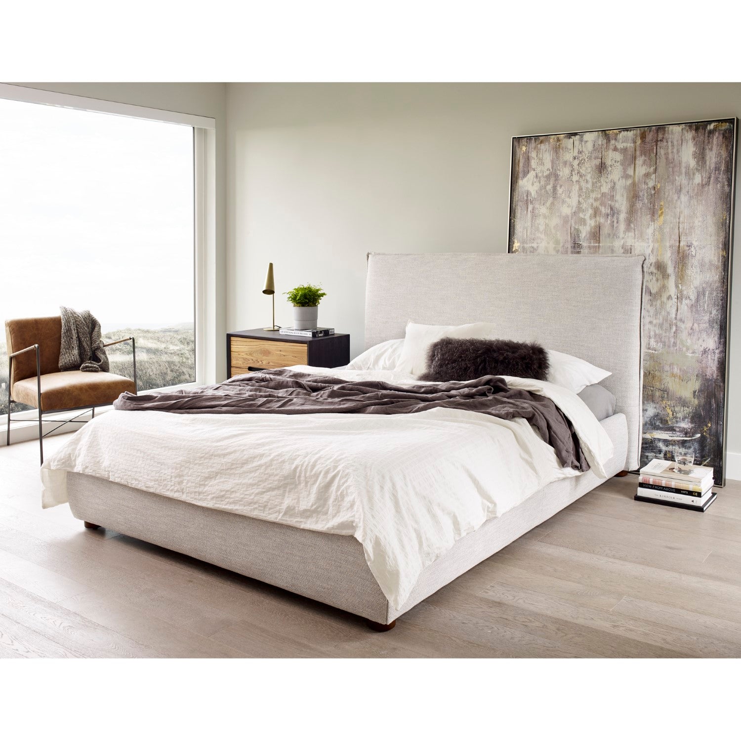 Luzon Queen Bed Light Grey 16