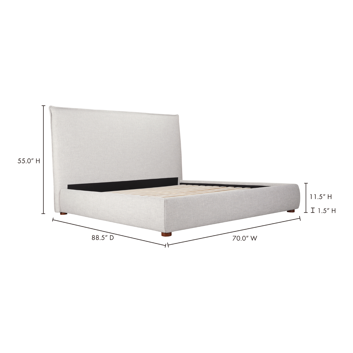 luzon bed tall by Moe's Home Collection mhc rn 1149 27 14