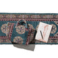 Polyester Cotton Rug Fabric Bag Blue