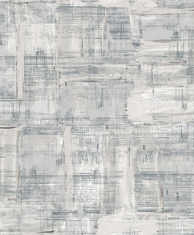Sample Abstract Wallpaper in Silver Grey/Cream