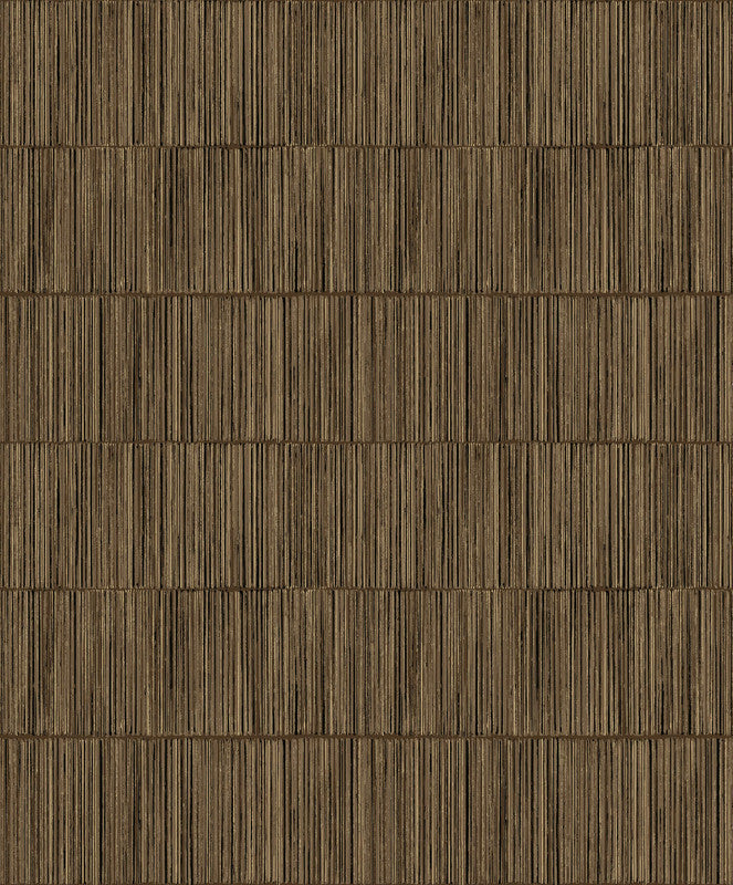 Bamboo Stripe Wallpaper in Gold/Bronze