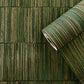 Bamboo Stripe Wallpaper in Dark Green/Gold