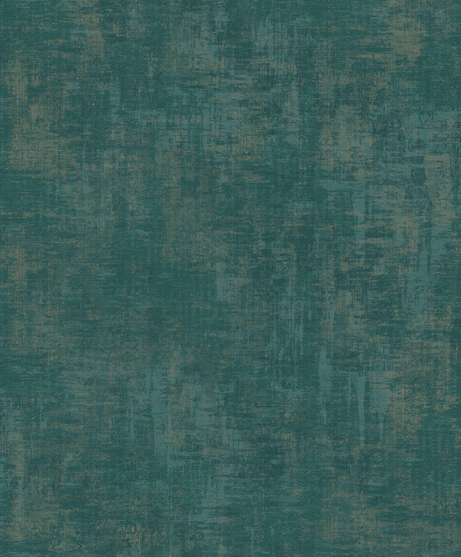 Distressed Plaster Wallpaper in Green