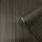 Textured Stripe Wallpaper in Bronze/Black
