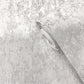 Distressed Plaster Wallpaper in Silver Grey/Cream