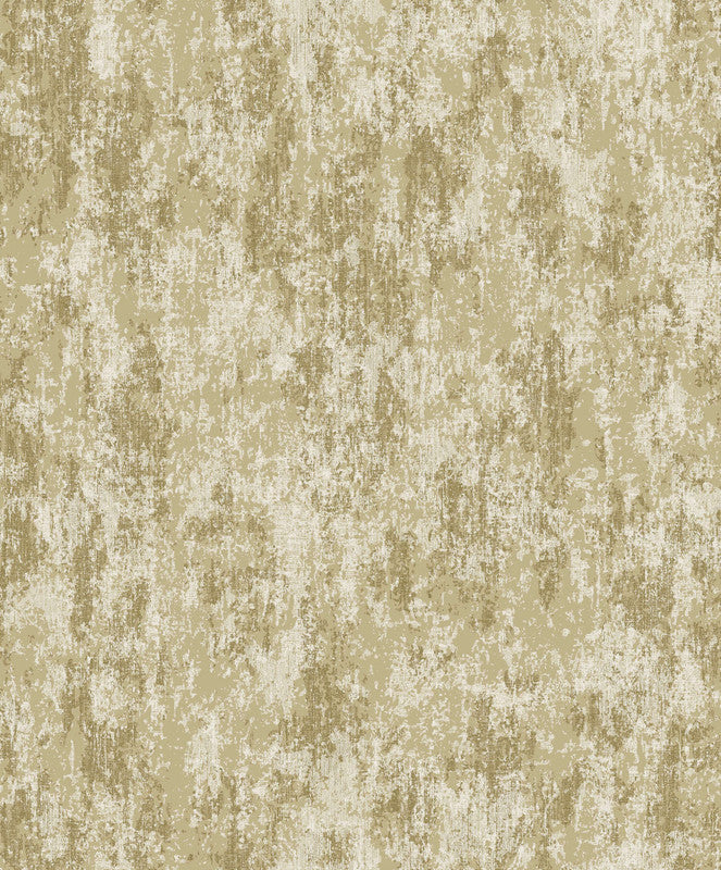 Concrete Industrial Wallpaper in Gold/Beige