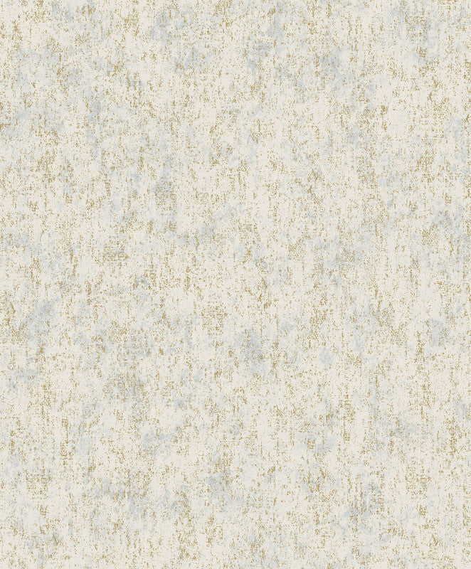 Sample Speck Industrial Mottled Wallpaper in Gold/White