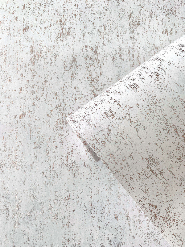 Speck Industrial Mottled Wallpaper in Rose Gold