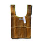 School Tie Fabric Bag - Navy Blue x Orange