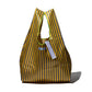School Tie Fabric Bag - Yellow x Gray