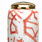 corals covered jars with gold metallic lid in various sizes 2