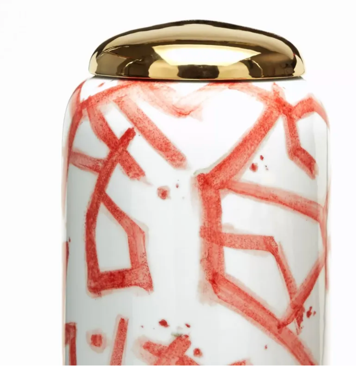 corals covered jars with gold metallic lid in various sizes 2