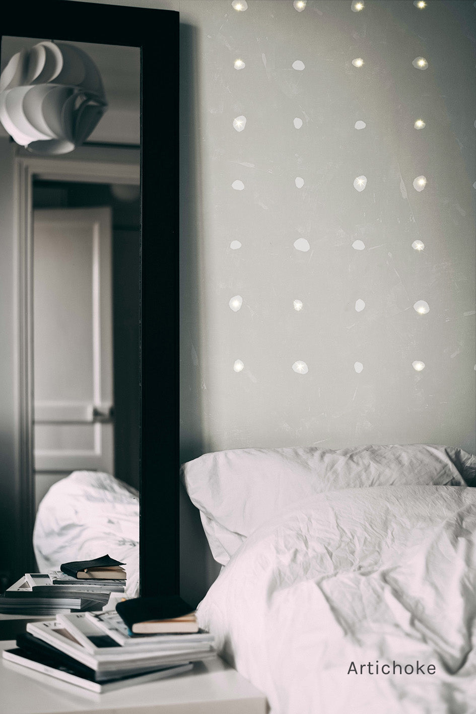 Snow LED Wallpaper in Various Colors by Meystyle