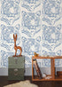 Star Tiger Wallpaper in Denim design by Aimee Wilder