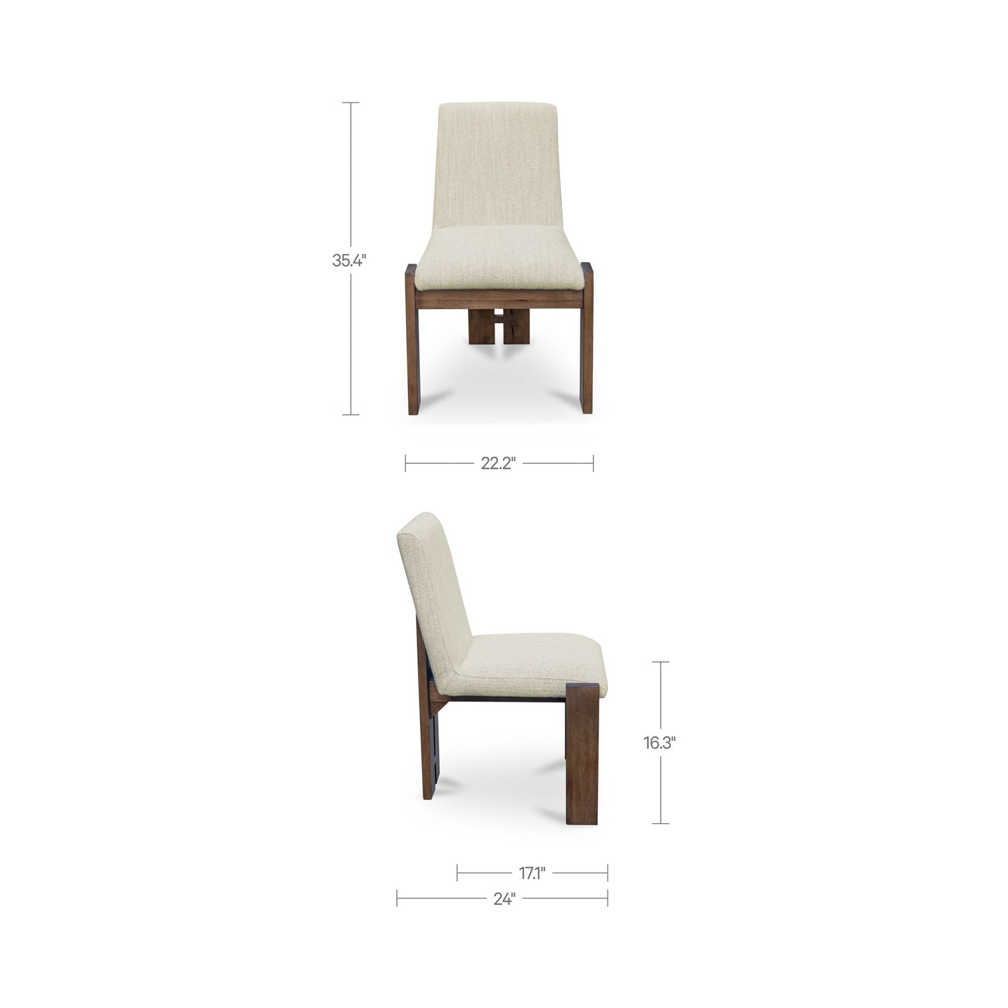 Mia Dining Chair Set Of 2 Moes Home Collection Mhc Tl 1030 34 2