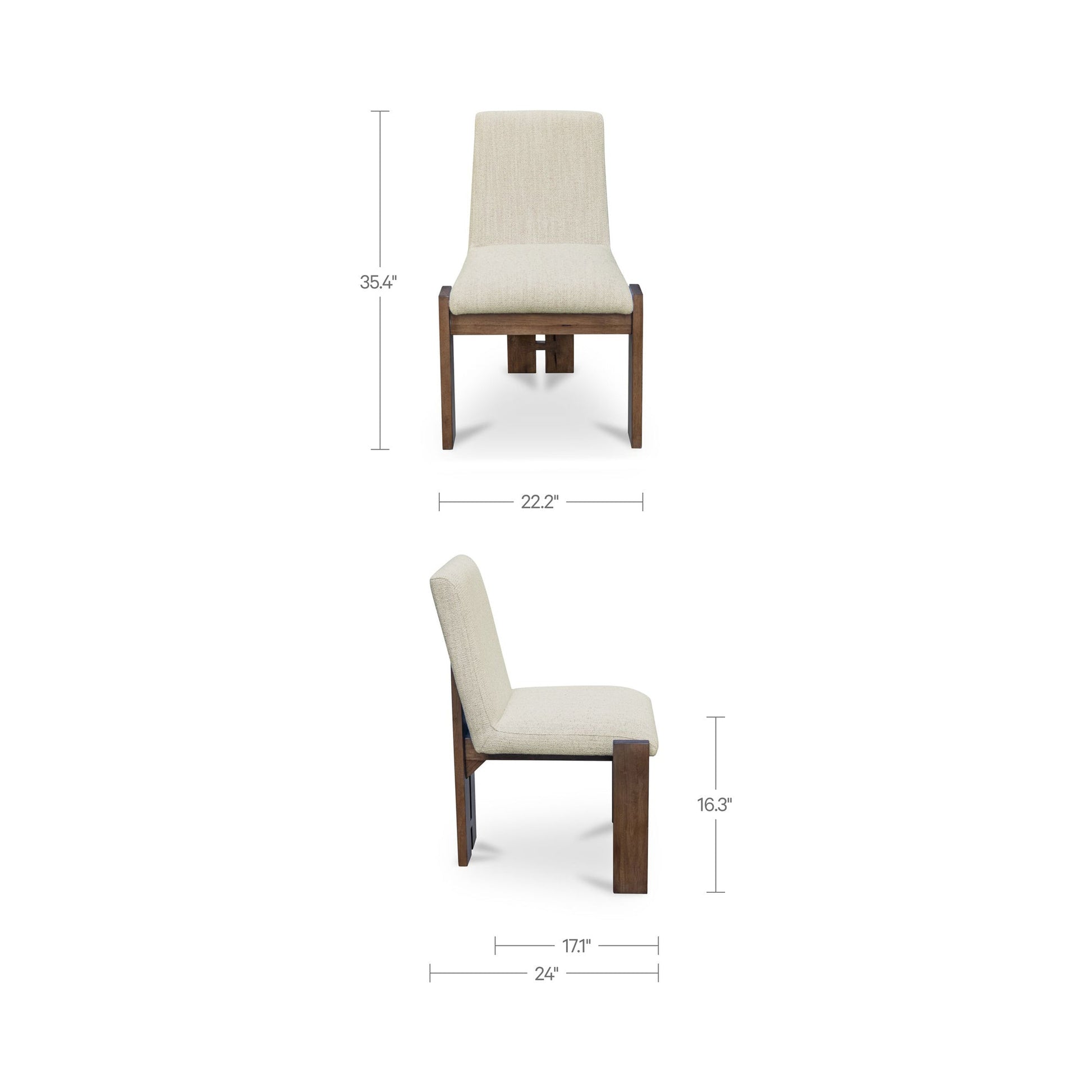 Mia Dining Chair Set Of 2 Moes Home Collection Mhc Tl 1030 34 2